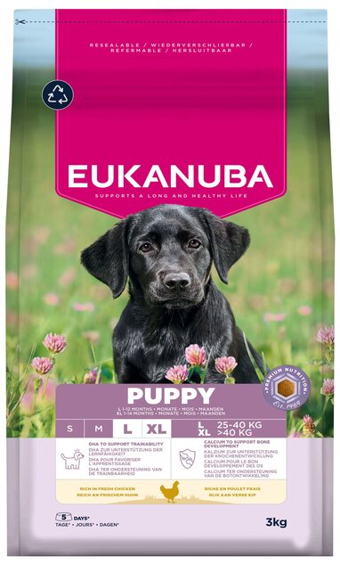 Krmivo EUKANUBA Puppy Large rich in fresh chicken 3 kg