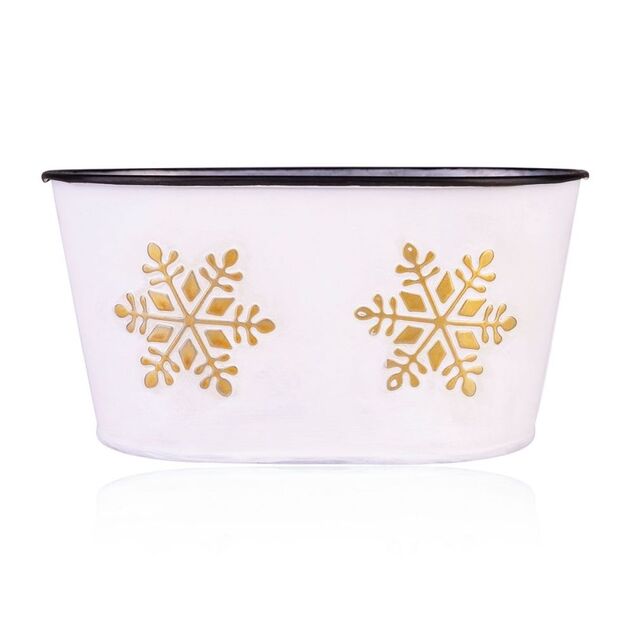 ACCENTRA Set za kupanje Winter Glamour u limenoj kanti Vanilija i mošus 2x100ml + 15g