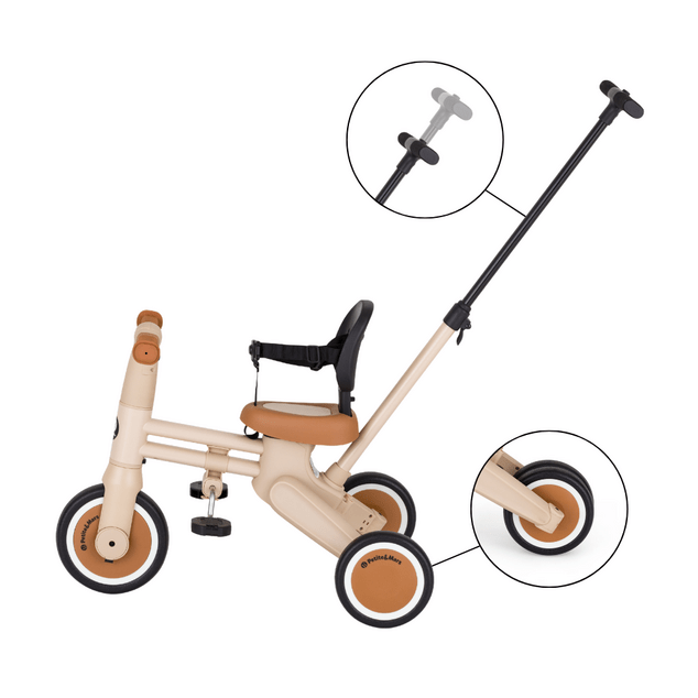 PETITE&amp;MARS Tricycle multifonction 4 en 1 Drift Desert Sand