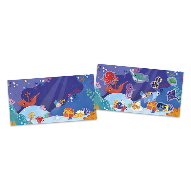 Janod My arts&amp;crafts Mini Znovupoužiteľné nálepky More od 18 mesiacov