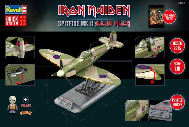 Brick System REVELL 00962 - Iron Maiden Spitfire MK.II Aces High (1:18)
