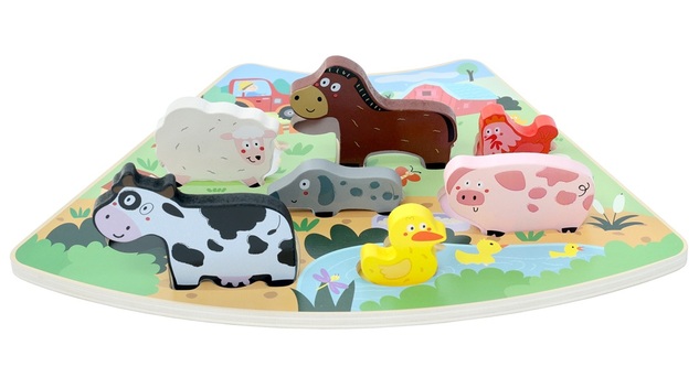 2Kids Toys Fa puzzle Vidám tanya összekapcsolható