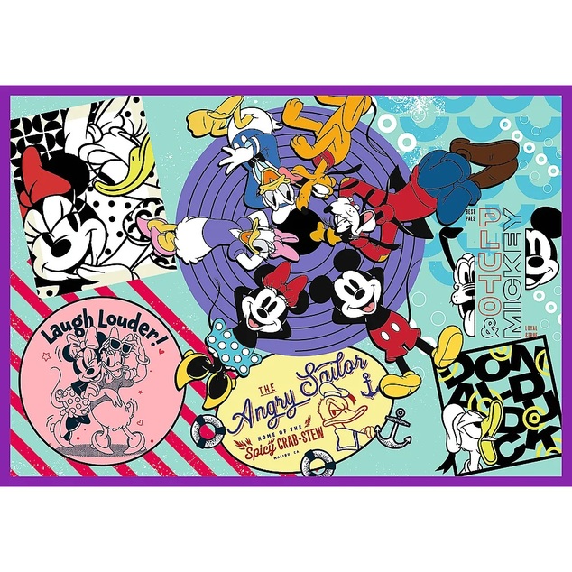Trefl Disney puzzle 4 x 250 dílků Série dobrodružství Mickey Mouse