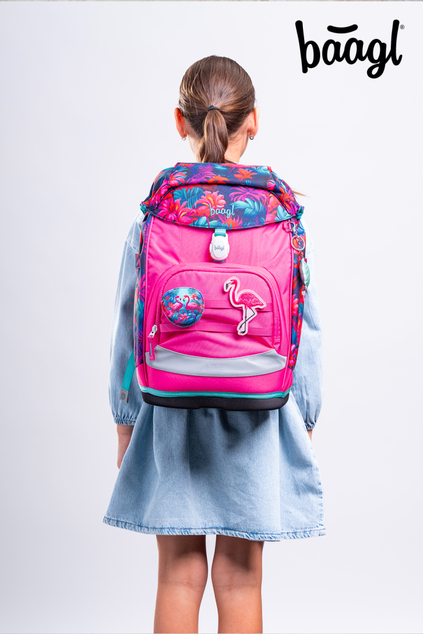 BAAGL Zaino scolastico Airy Plus Fenicotteri GRS