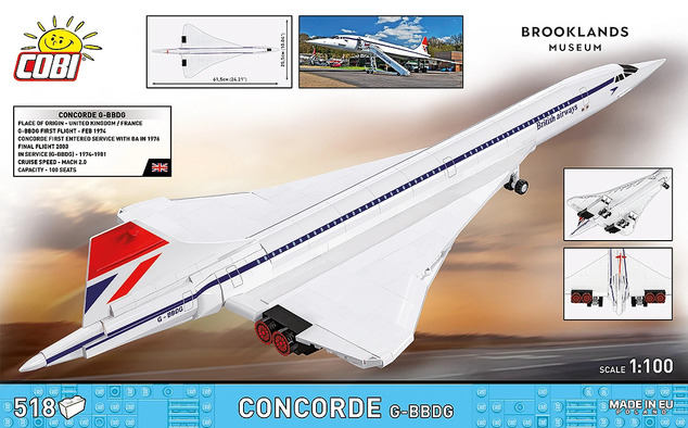 Cobi Concorde del Museo de Brooklands, 1:100, 518 k