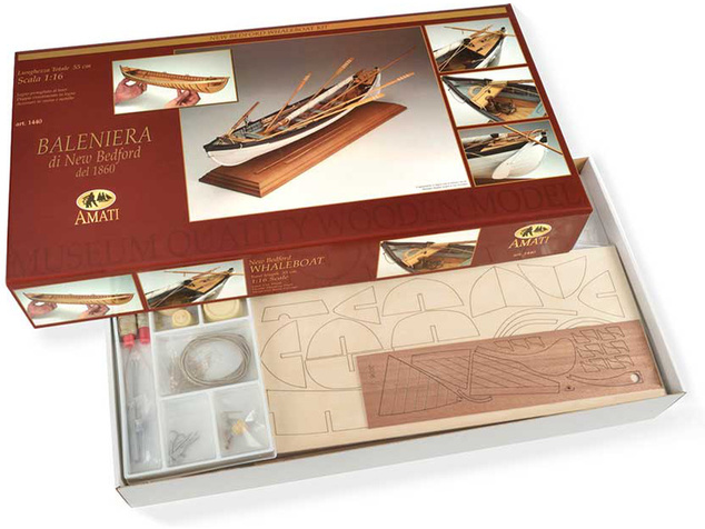 AMATI Walfangboot harpunársky čln 1860 1:16 kit