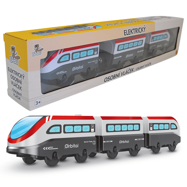 BABU vlakići - Električni osobni vlakić - set 3 kom
