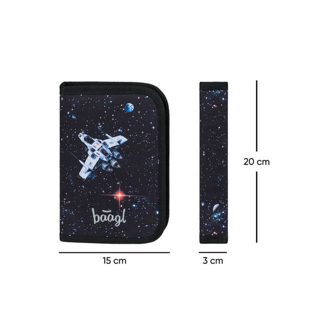 BAAGL SADA 3 Zippy Plus Pixel Space: aktovka, peračník, vrecko