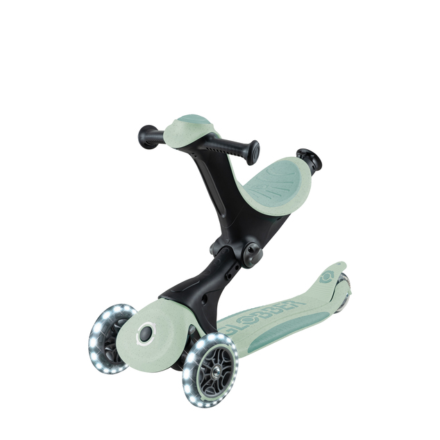 Globber kolobežka Go Up deluxe lights ecologic 360 ° pistachio