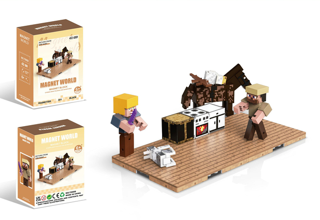 Set de construcție Magnet World Vânător