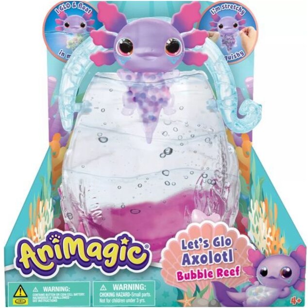 Animagic Svietiaci Axolotl v akváriu