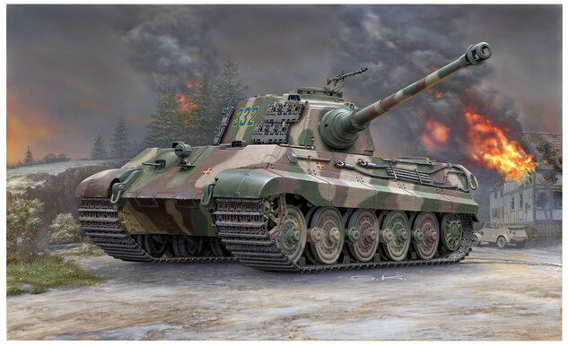 Plastik ModelKit Panzer 03249 - Tiger II Ausf. B (Henschel-Turm) (1:35)