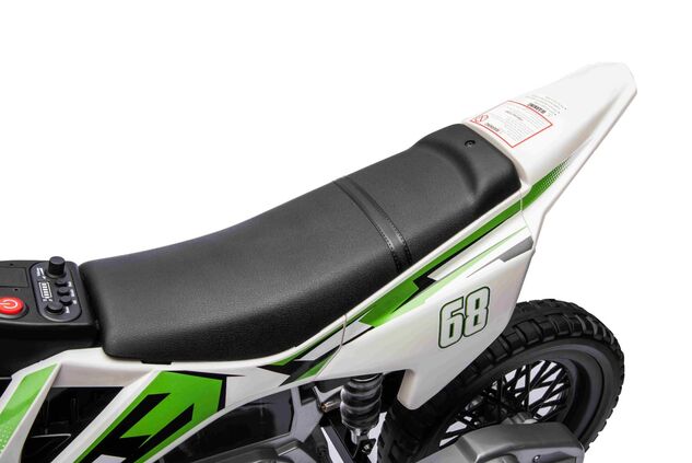Elektrická Motorka MOTOCROSS, červená, 12V batéria, EVA mäkké kolesá