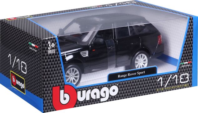 Bburago 1:18 Range Rover Sport Schwarz