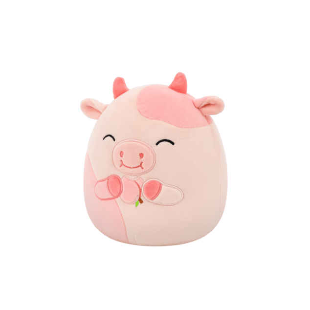 SQUISHMALLOWS Pfirsichkuh - Lilaz, 13 cm