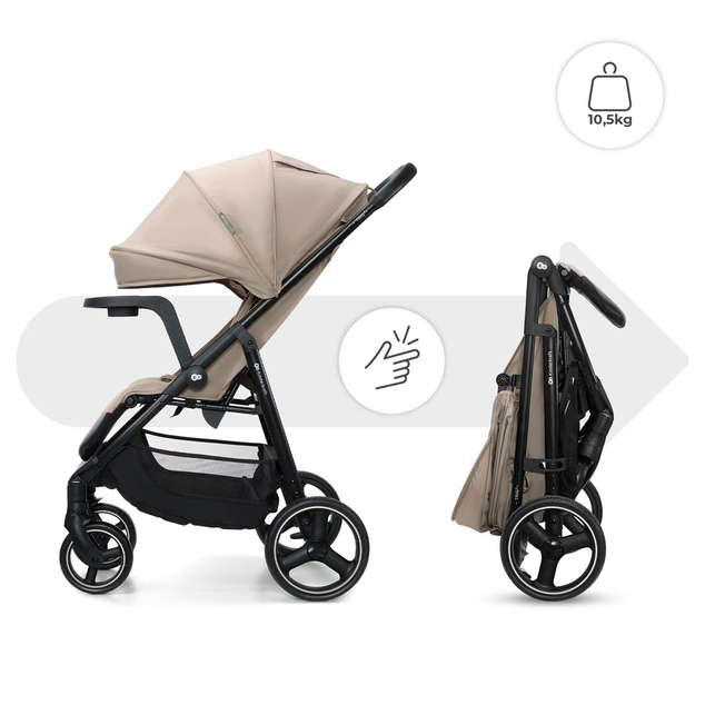 KINDERKRAFT Cărucior sport Trig 3 Tray Stone Beige