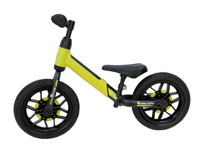 QPLAY Odrážadlo Spark Green, vek 3-6 rokov, do  30 kg