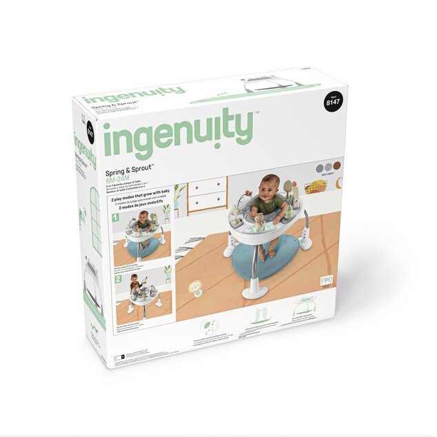 INGENUITY Centro attivo 2in1 Spring &amp; Sprout™ 6m+ fino a 11 kg