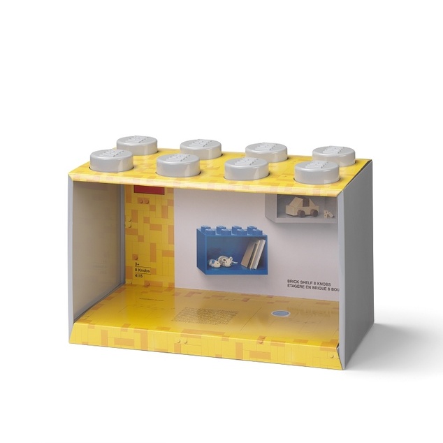 LEGO® Brick 8 závesná polica šedá