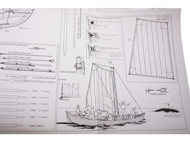 AMATI Walfangboot harpunársky čln 1860 1:16 kit