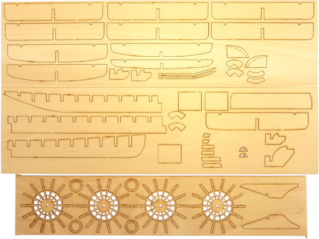 Model Shipways Chaperon 1884 set