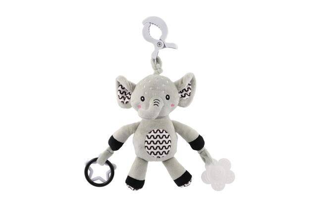 Slon babyted hrkálka plyš 30cm záves na postieľku/kočík