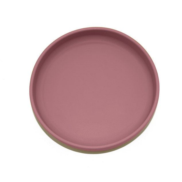 PETITE&amp;MARS Tanier silikónový s prísavkou TAKE&amp;MATCH Dusty Rose 6m+