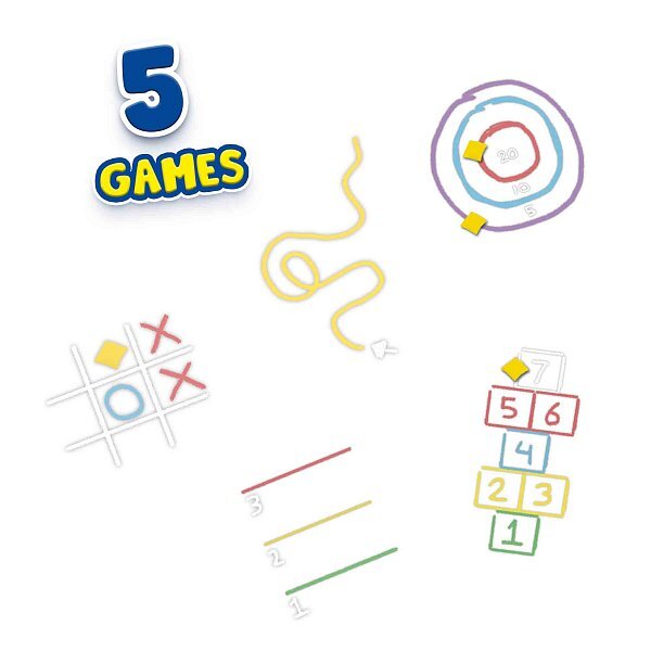 Outdoor-Spiel mit Straßenkreiden 5 in 1
