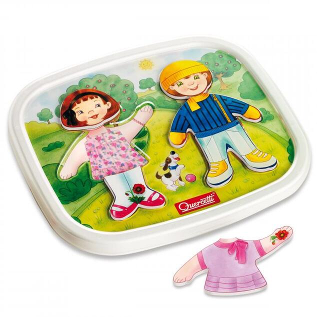 Quercetti Dressy Baby magnetic dress-up puzzle – rompecabezas magnético