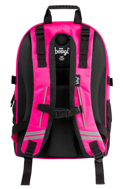 BAAGL Mochila escolar skate Pink