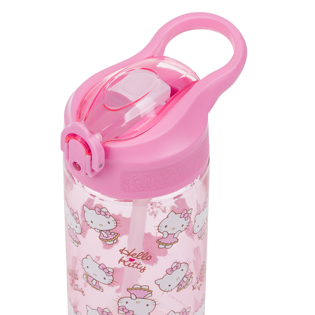 BAAGL Tritanová fľaša na nápoje so slamkou Hello Kitty Sweet Leopard, 500 ml