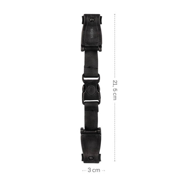 Zámok bezpečnostného pásu pre autosedačky DELUXE, Black