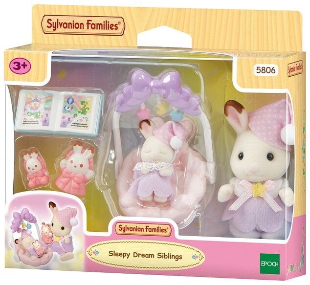 Sylvanian Families Chocolate zajačikovia spiaci súrodenci
