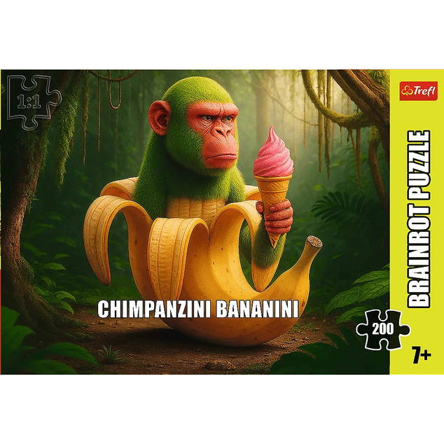 Trefl Puzzle 200 ks BrainRots, Chimpanzini Bananini