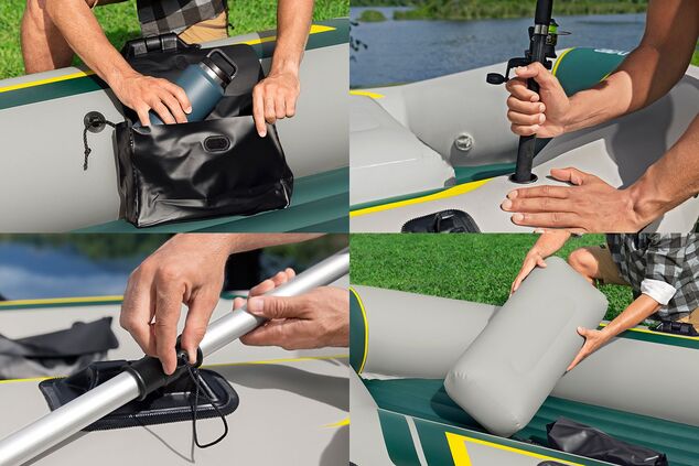 Bestway 65160 Felfújható csónak Hydro-Force™ Ranger Elite™ X3, 295 x 130 x 46 cm