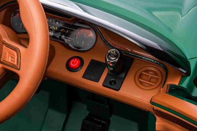 Elektrické autíčko Bentley Bacalar 12V, zelené, Dvere otvárajúce sa nahor, 2.4 GHz diaľkov