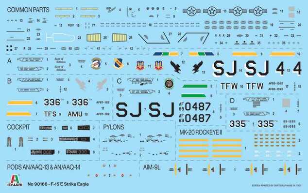 Model Kit letadlo 90166 - F-15E Strike Eagle (1:72)