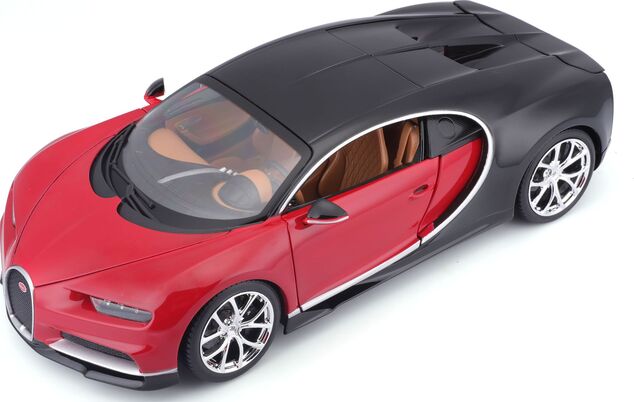 Bburago 1:18 Plus Bugatti Chiron black/red