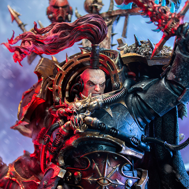 Weta Workshop Warhammer (40k) - Abaddon a Pusztító LE Szobor - 1:6 Méretarány