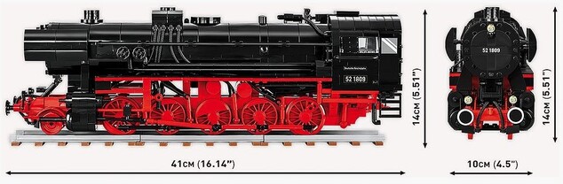 Cobi 6283 Parní lokomotiva DR BR 52/TY2, 1:35, 1723 k, 2 f