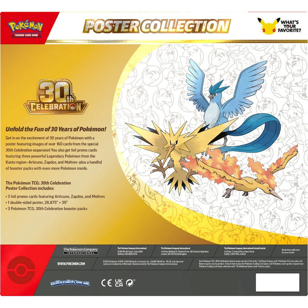 Pokémon TCG: 30. Ünnepi Poszter Gyűjtemény