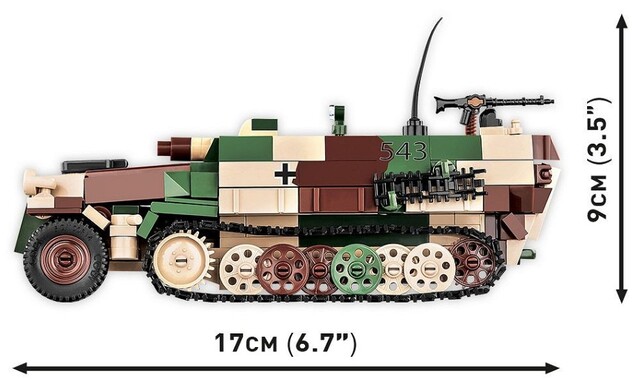 Cobi 2283 II WW Sd. Kfz. 251/9 STUMMEL, 1:35, 485 k, 1 f