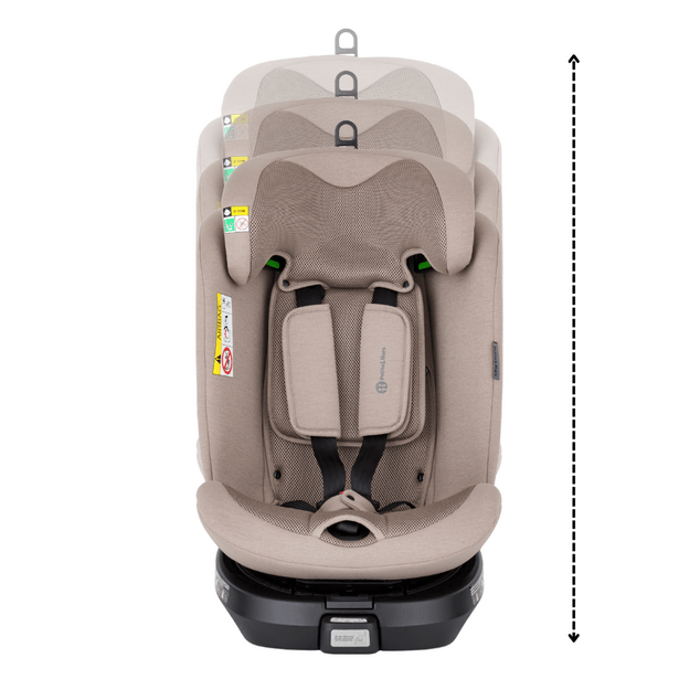 PETITE&amp;MARS Столче за кола Twistguard Pro i-Size Tan Brown Air 40-150 cm(0-36 kg)