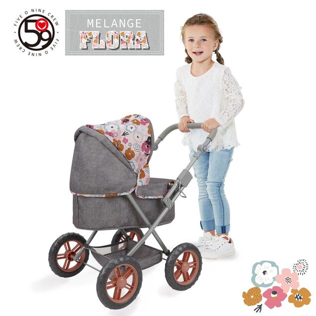 Passeggino per bambole con borsa