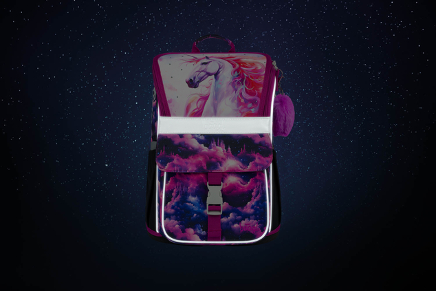 BAAGL 5 SET Zippy Regatul Unicornului: ghiozdan, penar, geantă, plăci, cutie