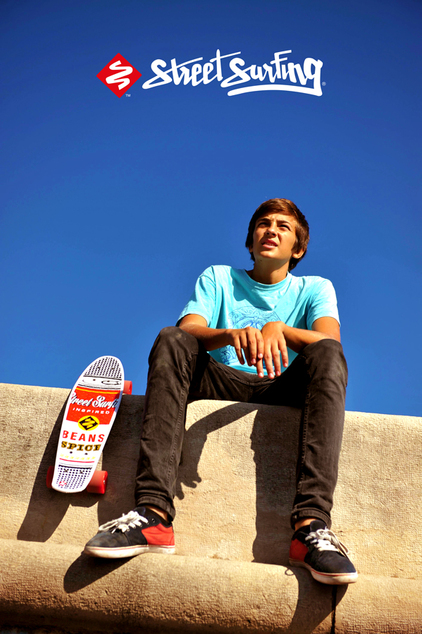 Skateboard Street Surfing POP BOARD Souper Black Dot