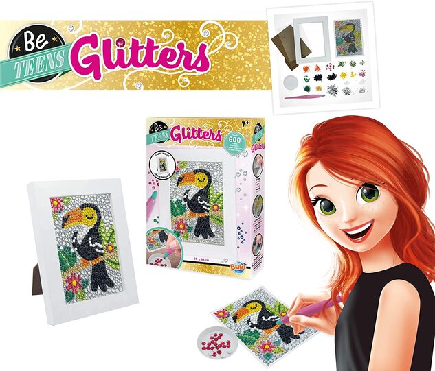 BeTeens GLITTERS Papagáj (DP004)