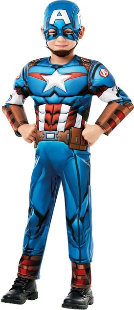 AVENGERS Kapitán Amerika BL detský kostým veľkosť XXS(98-104cm)