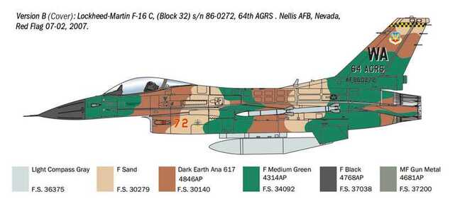 Model Kit War Thunder letadlo 35105 - F-16C Fighting Falcon (1:48)