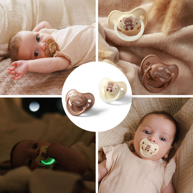 BABYONO Cumlíky silikónové anatomické 0-6m, 2 ks